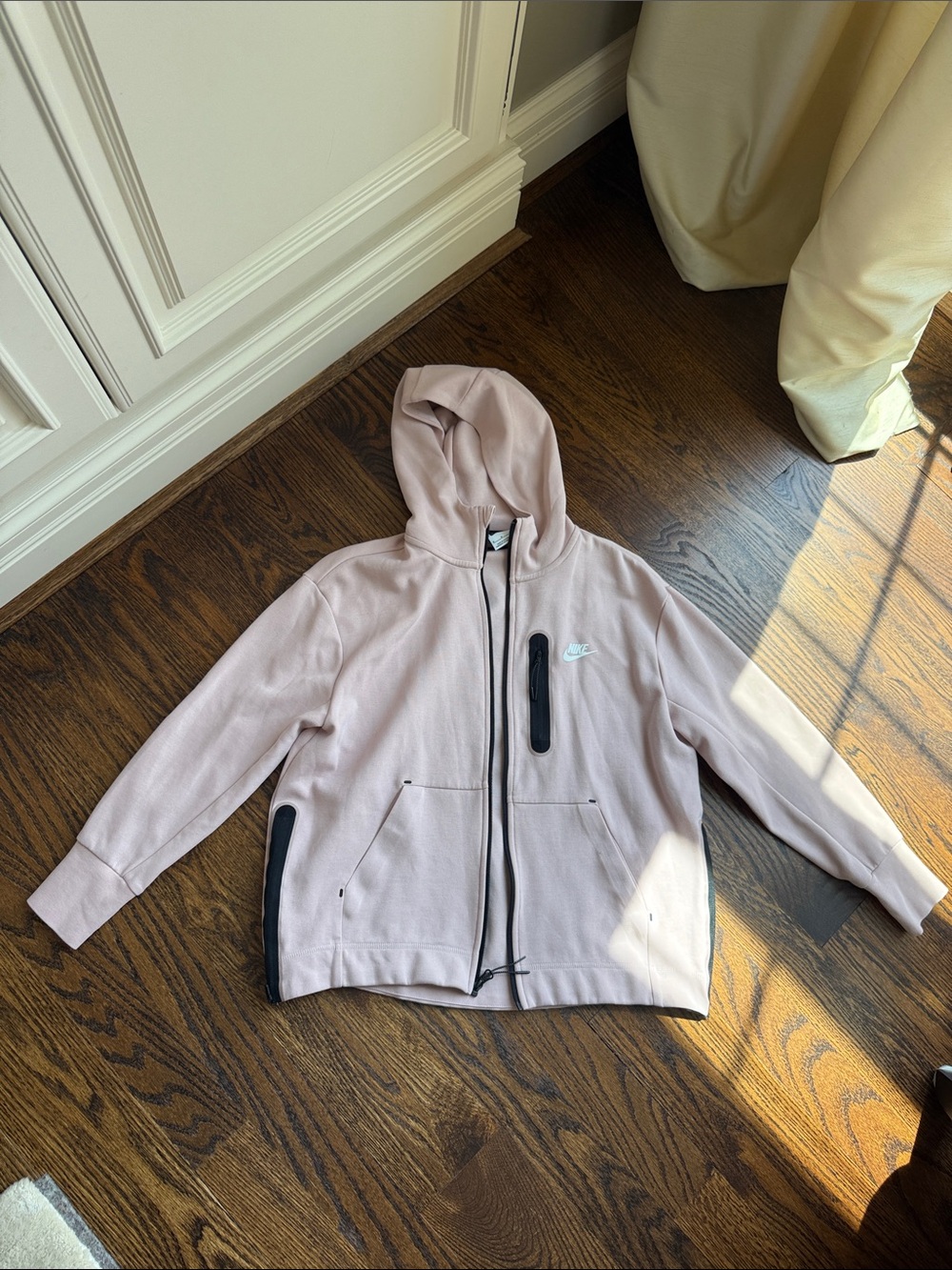 Women’s Nike Tech Light Pink Hooded Zip-Up Jacket